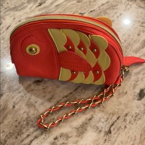 Betsey Johnson fish wristlet